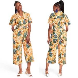 Tabitha Brown x Target Women's Tropical Print Tie-Front Jumpsuit